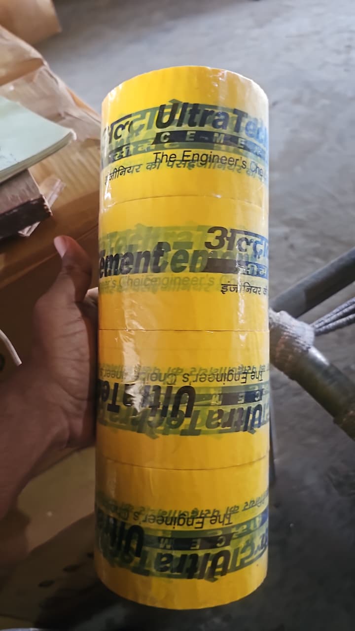 SHUTTERING TAPE ULTRA TECH CEMENT TAPE (40 MIC 3" 30 MTR )48 PIC BOX 12 ROLL
