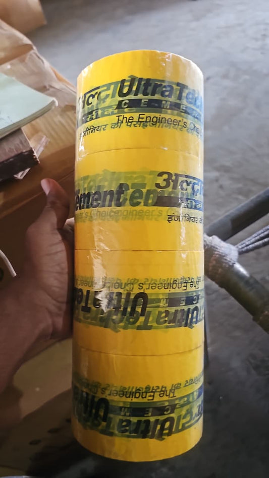 SHUTTERING TAPE ULTRA TECH CEMENT TAPE (40 MIC 3" 30 MTR )48 PIC BOX 12 ROLL